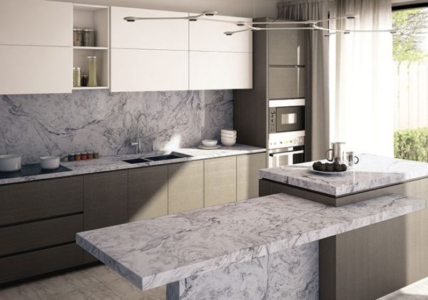 Bàn bếp là hạng mục nội thất rất phù hợp trong việc sử dụng đá Vicostone